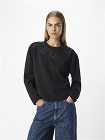 OBJBETZY L/S LO PULLOVER E AW FAIR 24 black