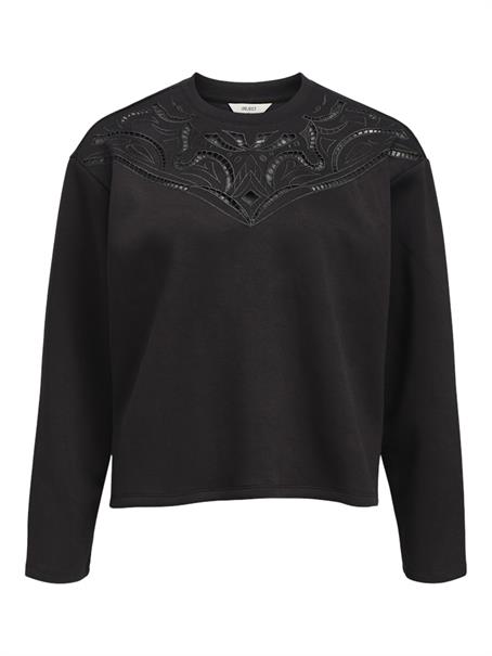 OBJBETZY L/S LO PULLOVER E AW FAIR 24 black