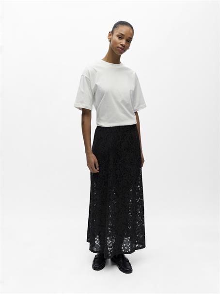 OBJBIANCA MW LO LONG SKIRT NOOS black