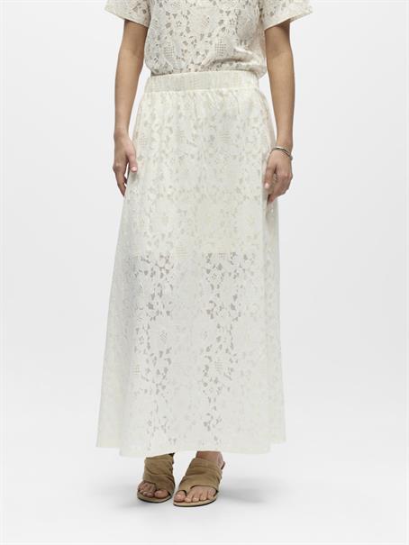 OBJBIANCA MW LO LONG SKIRT NOOS white sand