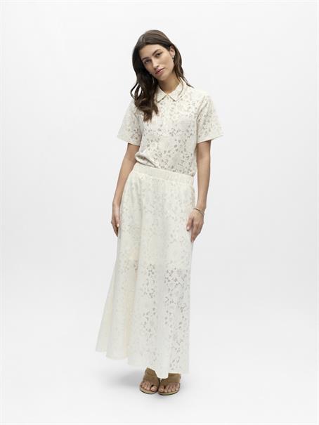 OBJBIANCA MW LO LONG SKIRT NOOS white sand