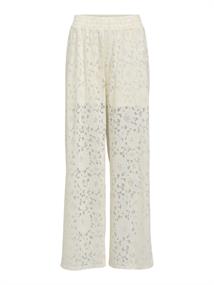 OBJBIANCA MW WIDE PANT DIV white sand