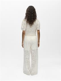 OBJBIANCA MW WIDE PANT DIV white sand