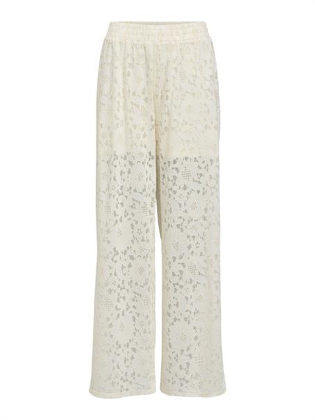 OBJBIANCA MW WIDE PANT DIV white sand