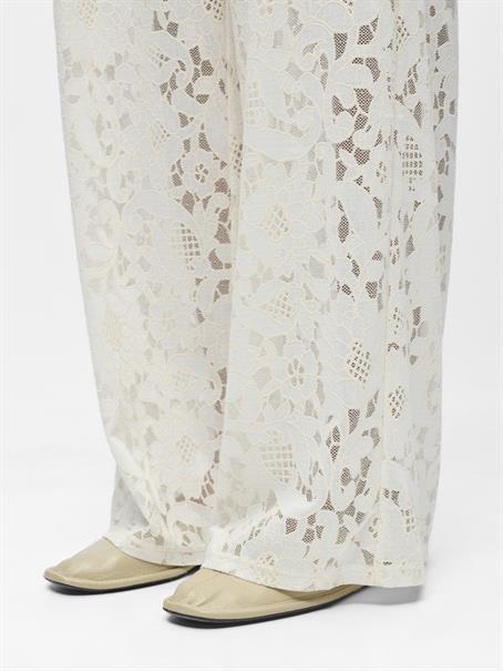 OBJBIANCA MW WIDE PANT DIV white sand