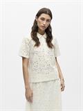 OBJBIANCA S/S LO POLO TOP NOOS white sand