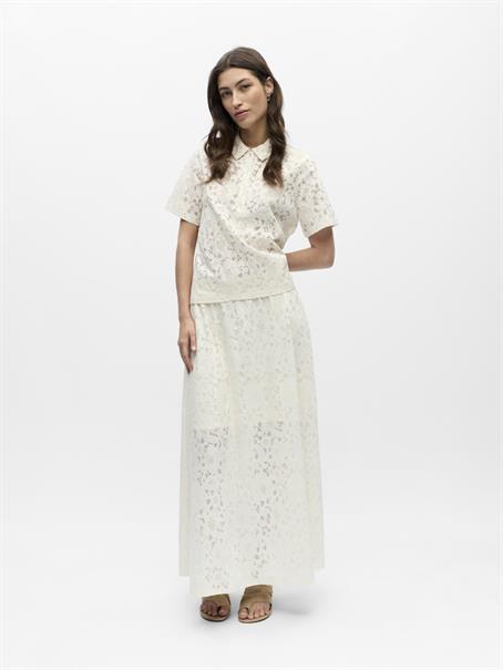 OBJBIANCA S/S LO POLO TOP NOOS white sand