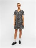 OBJCAMILLA S/S SHORT WRAP DRESS PB14 black