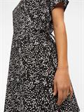 OBJCAMILLA S/S SHORT WRAP DRESS PB14 black