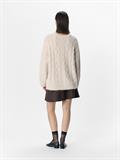 OBJDALLAS MILO LS PULLOVER E AW FAIR 24 white sand