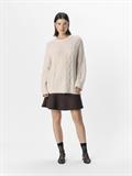 OBJDALLAS MILO LS PULLOVER E AW FAIR 24 white sand