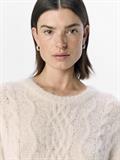 OBJDALLAS MILO LS PULLOVER E AW FAIR 24 white sand