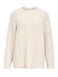 OBJDALLAS MILO LS PULLOVER E AW FAIR 24 white sand