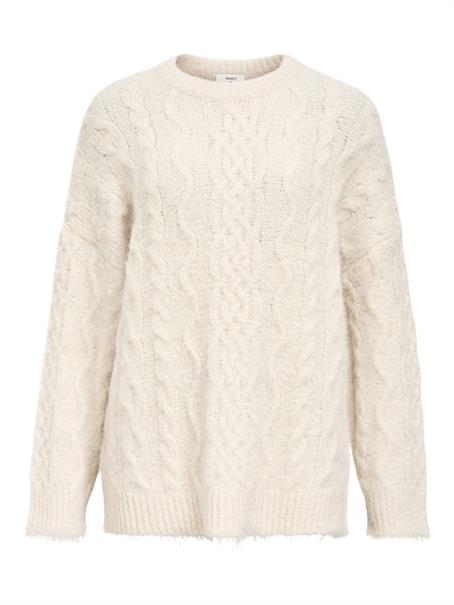 OBJDALLAS MILO LS PULLOVER E AW FAIR 24 white sand