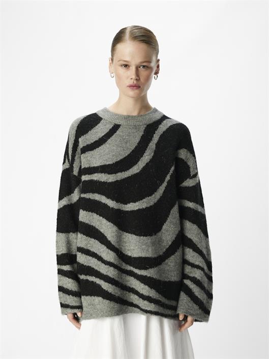 objdiana-lo-l-s-knit-pullover-noos-medium-grey-melange