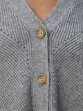 OBJDITTE RE L/S KNIT CARDIGAN NOOS medium grey melange