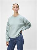 OBJDORINA LO L/S SWEAT TOP REP slate