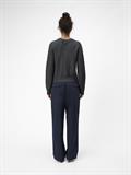 OBJDORIS RE L/S KNIT CARDIGAN NOOS dark grey melange