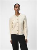 OBJDORIS RE L/S KNIT CARDIGAN NOOS sandshell