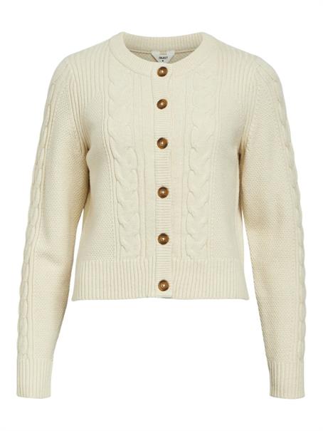 OBJDORIS RE L/S KNIT CARDIGAN NOOS sandshell