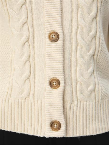 OBJDORIS RE L/S KNIT CARDIGAN NOOS sandshell