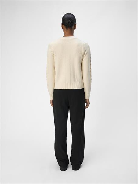 OBJDORIS RE L/S KNIT CARDIGAN NOOS sandshell