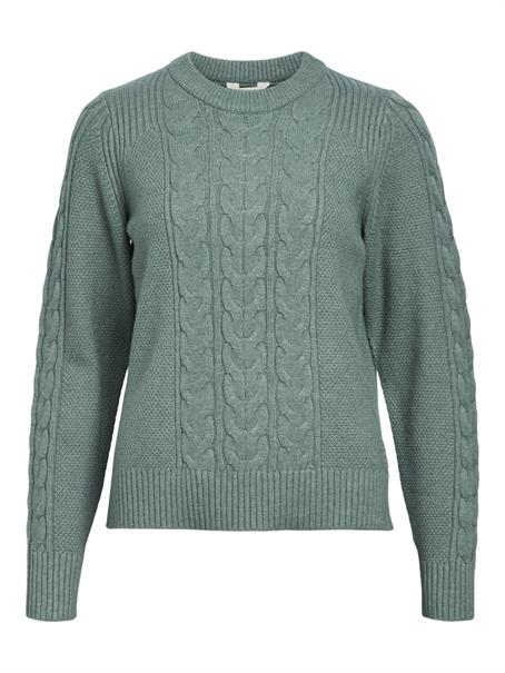 OBJDORIS RE L/S KNIT PULLOVER NOOS dark forest