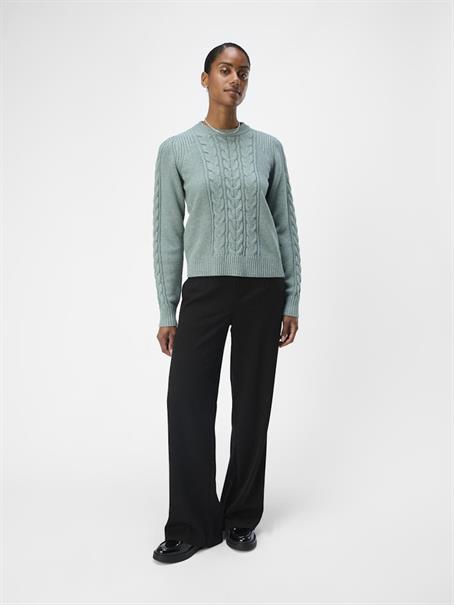 OBJDORIS RE L/S KNIT PULLOVER NOOS dark forest