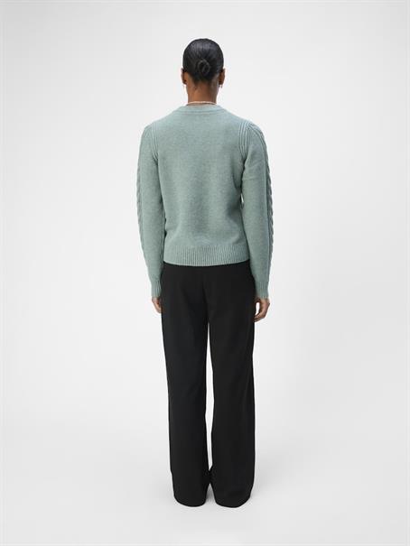 OBJDORIS RE L/S KNIT PULLOVER NOOS dark forest