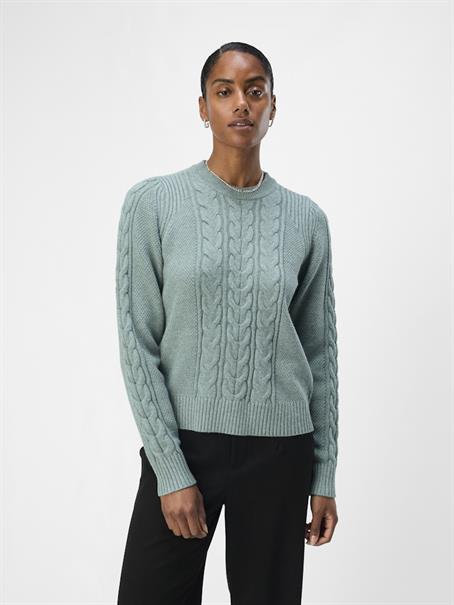 OBJDORIS RE L/S KNIT PULLOVER NOOS dark forest