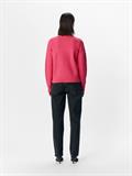 OBJDORIS RE L/S KNIT PULLOVER NOOS hot pink