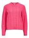 OBJDORIS RE L/S KNIT PULLOVER NOOS hot pink