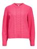OBJDORIS RE L/S KNIT PULLOVER NOOS hot pink