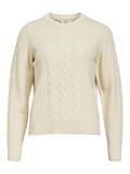 OBJDORIS RE L/S KNIT PULLOVER NOOS sandshell
