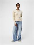 OBJDORIS RE L/S KNIT PULLOVER NOOS sandshell