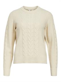 OBJDORIS RE L/S KNIT PULLOVER NOOS sandshell