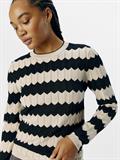 OBJEBBA L/S RE KNIT PULLOVER NOOS sandshell