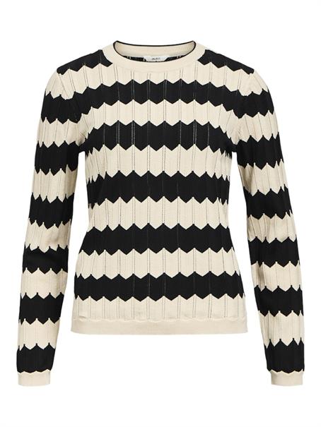 OBJEBBA L/S RE KNIT PULLOVER NOOS sandshell