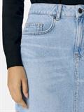 OBJELLEN HW SHORT DENIM SKIRT NOOS light blue denim