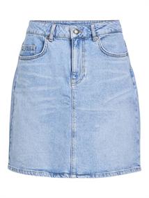 OBJELLEN HW SHORT DENIM SKIRT NOOS light blue denim
