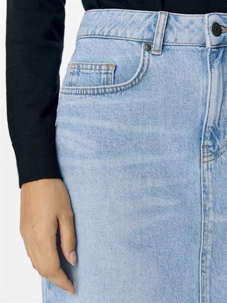 OBJELLEN HW SHORT DENIM SKIRT NOOS light blue denim