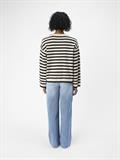 OBJELLY LO LS KNIT PULLOVER NOOS sandshell
