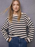OBJELLY LO LS KNIT PULLOVER NOOS sandshell
