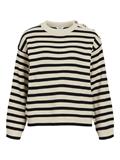 OBJELLY LO LS KNIT PULLOVER NOOS sandshell