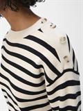 OBJELLY LO LS KNIT PULLOVER NOOS sandshell