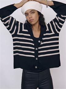OBJESTER L/S CARDIGAN NOOS black
