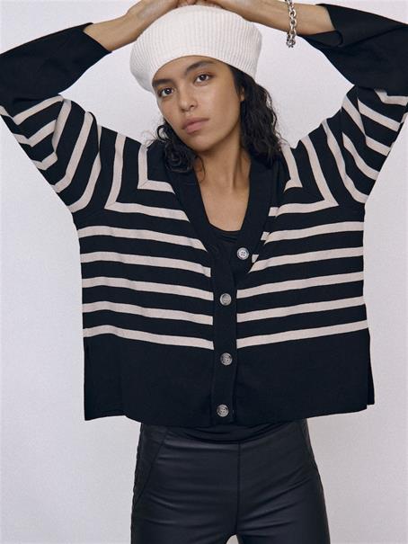 OBJESTER L/S CARDIGAN NOOS black