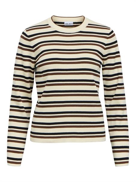 OBJESTER L/S RE KNIT PULLOVER NOOS birch