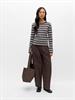 OBJESTER L/S RE KNIT PULLOVER NOOS seal brown