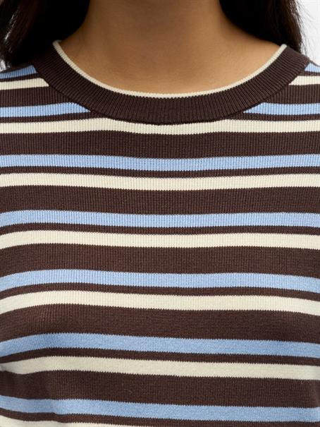 OBJESTER L/S RE KNIT PULLOVER NOOS seal brown